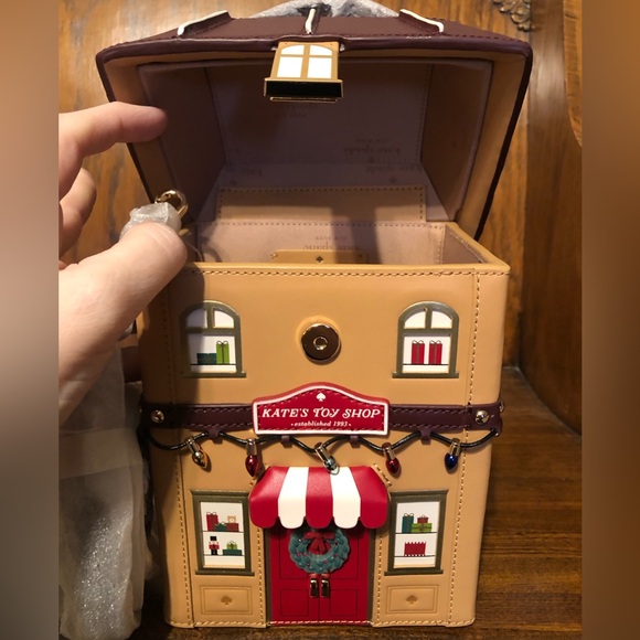 NWT-Kate Spade-SET-Oh What Fun 3D Toy Store Crossbody Bag & Cardholder-$598 - Picture 9 of 16